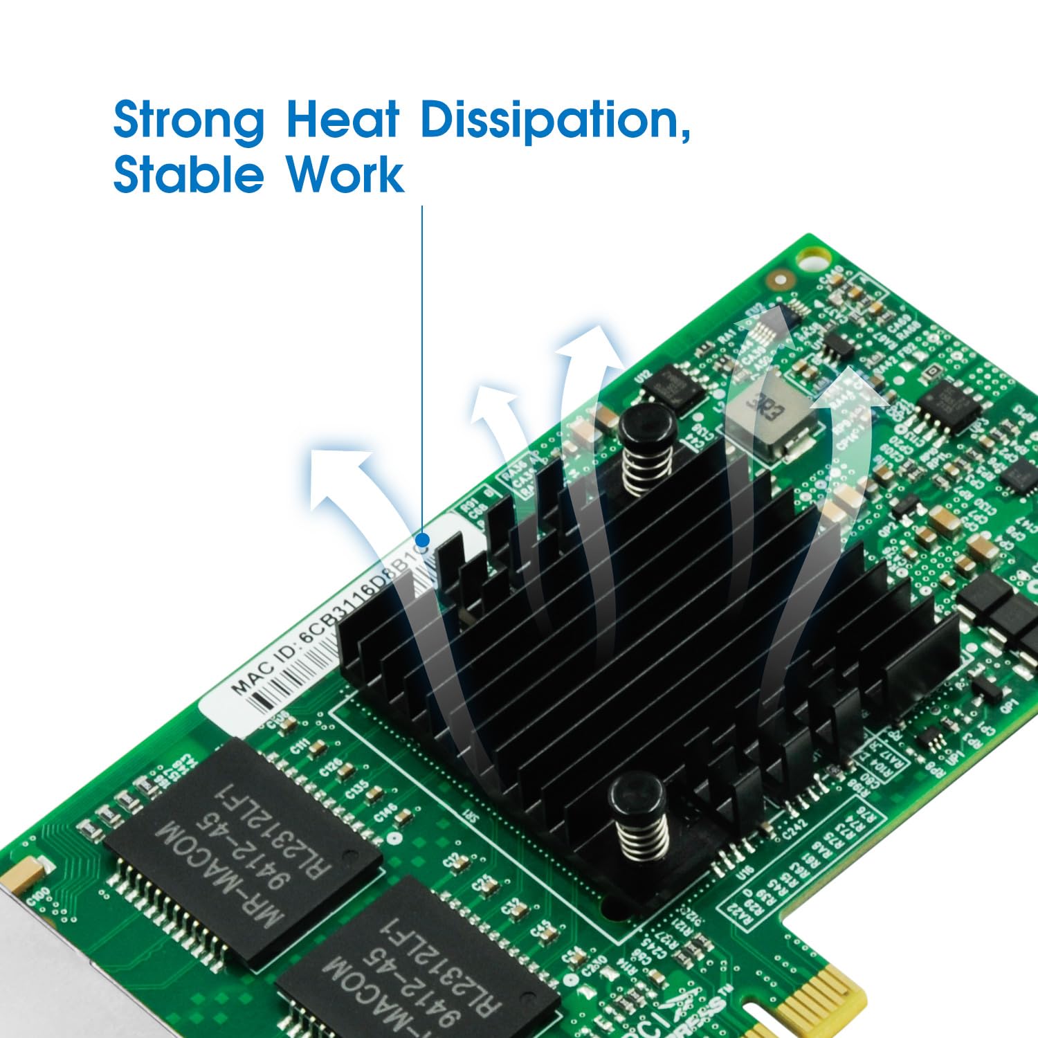 Amazon.com: PCIe x1 Quad-Port Copper Gigabit Network Adapter with